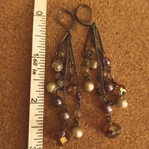 Beaded dangle earrings